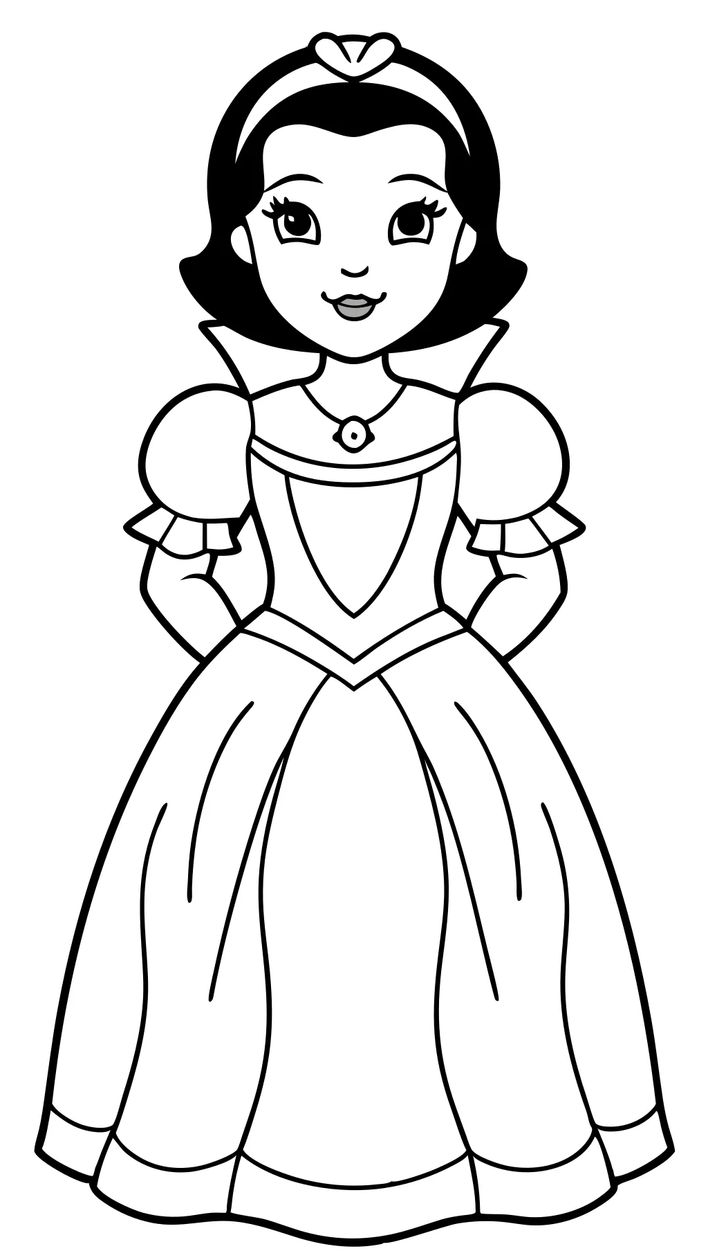 snow white coloring pages to print